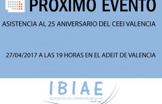 IBIAE asistirá al 25 aniversario del CEEI en Valencia